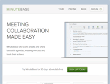 Tablet Screenshot of minutebase.com